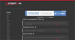 Desktop Screenshot of cytaty24.pl